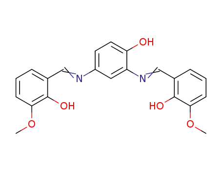 6,6'-((4-hydroxy-1,3-phenylene)bis(azanylylidene))bis(methanylylidene)bis(2-methoxyphenol)