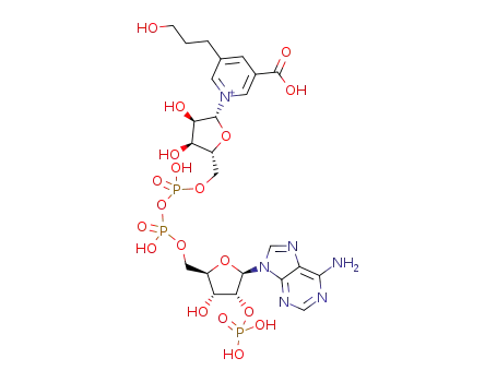 1-[(2R,3R,4S,5R)-5-[[[[(2R,3R,4R,5R)-5-(6-aminopurin-9-yl)-3-hydroxy-4-phosphonooxyoxolan-2-yl]methoxyhydroxyphosphoryl]oxyhydroxyphosphoryl]oxymethyl]-3,4-dihydroxyoxolan-2-yl]pyridin-1-ium-5-(3-hydroxypropyl)-3-carboxylic acid