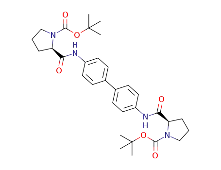 (2R,2'R)-di-tert-butyl 2,2'-(([1,1'-biphenyl]-4,4'-diylbis(azanediyl))bis(carbonyl))bis(pyrrolidine-1-carboxylate)