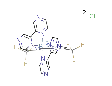 [RuII(2,2′-bipyrazyl)2(4,4′-bis(trifluoromethyl)-2,2′-bipyridyl)]Cl2