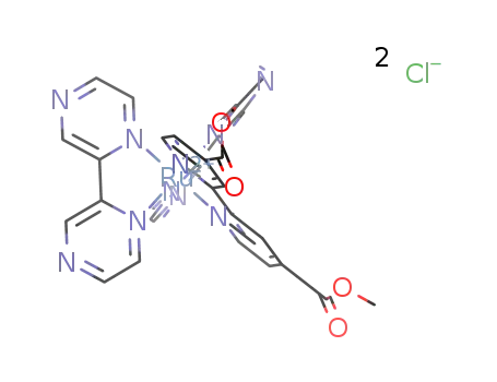 [RuII(2,2′-bipyrazyl)2(4,4′-bis(methoxycarbonyl)-2,2′-bipyridyl)]Cl2