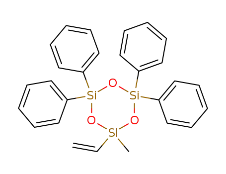 Molecular Structure of 1457-02-9 (Cyclotrisiloxane, 2-ethenyl-2-methyl-4,4,6,6-tetraphenyl-)
