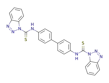N,N'-bis(benzotriazole-1-thiocarbamoyl)benzidine