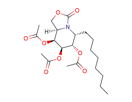 (1R)-2,3,4-tri-O-acetyl-1-octyl-5N,6O-oxomethylidene-1-deoxygalactonojirimycin