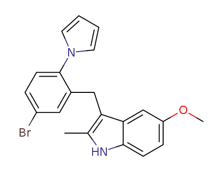 3-(5-bromo-2-(1H-pyrrol-1-yl)benzyl)-5-methoxy-2-methyl-1H-indole