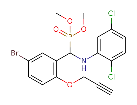 dimethyl ((5-bromo-2-(prop-2-yn-1-yloxy)phenyl)((2,5-dichlorophenyl)amino)methyl)phosphonate