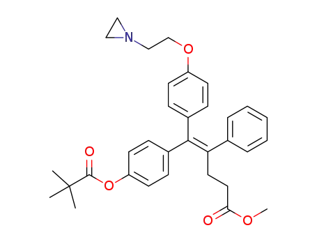 (E)-methyl 5-(4-(2-(aziridin-1-yl)ethoxy)phenyl)-4-phenyl-5-(4-(pivaloyloxy)phenyl)pent-4-enoate