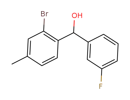 (2-bromo-4-methylphenyl)(3-fluorophenyl)methanol
