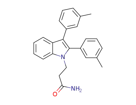 3-(2,3-di-m-tolyl-1H-indol-1-yl)propanamide