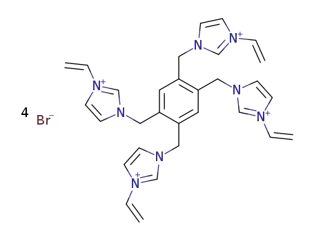 1,2,4,5-tetrakis (1’-methylene-3’-vinylimidazolium bromide)benzene
