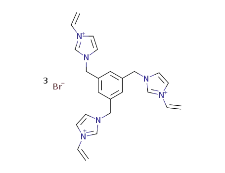 1,3,5-tris(1’-methylene-3’-vinylimidazolium bromide)benzene