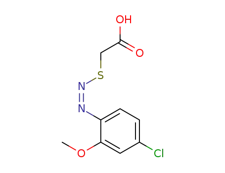 4-chloro-2-methoxybenzenediazothioethanoic acid
