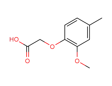 Molecular Structure of 6270-23-1 ((2-METHOXY-4-METHYL-PHENOXY)-ACETIC ACID)