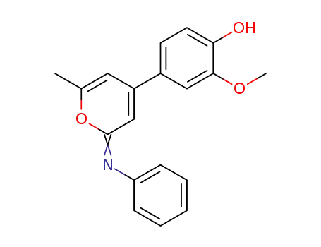 2-methoxy-4-(6-methyl-2-(phenylimino)-2Hpyran-4-yl)phenol
