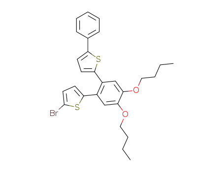 2-bromo-5-(4,5-dibutoxy-2-(5-phenylthiophen-2-yl)phenyl)thiophene