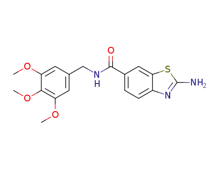 2-amino-N-(3,4,5-trimethoxybenzyl)benzo[d]thiazole-6-carboxamide