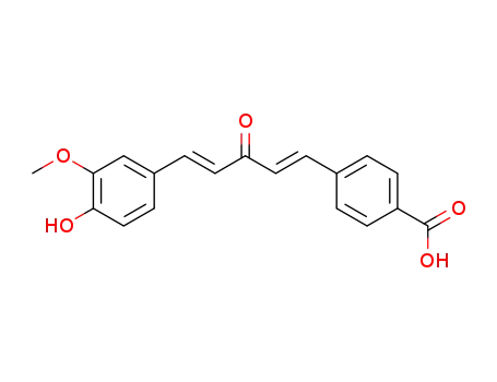 4-[(1E,4E)-5-(3-methoxy-4-hydroxyphenyl)-3-carbonyl-1,4-pentadienyl]benzoic acid