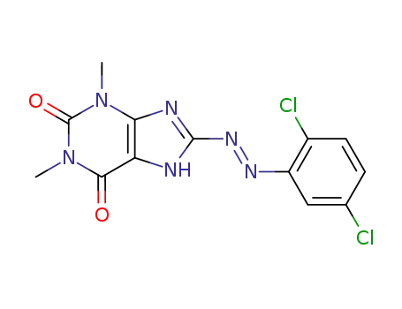 8-(2,5-dichloro-phenylazo)-1,3-dimethyl-3,7-dihydro-purine-2,6-dione