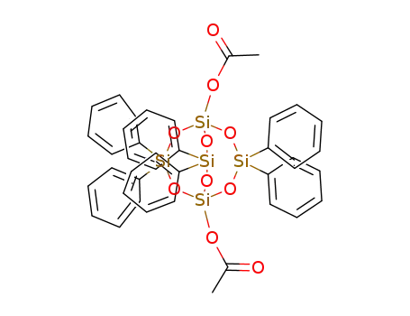 1,5-diacetoxy-3,3,7,7,10,10-hexaphenylbicyclo[3.3.3]-1,3,5,7,9-pentasiloxane