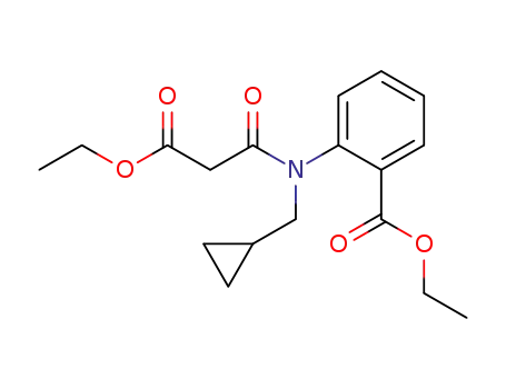 ethyl 2-(N-(cyclopropylmethyl)-3-ethoxy-3-oxopropanamido)benzoate
