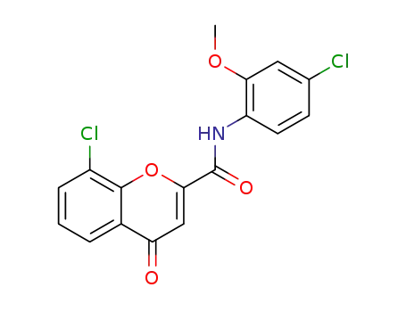 8-chloro-N-(4-chloro-2-methoxyphenyl)-4-oxochromene-2-carboxamide