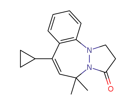 7-cyclopropyl-5,5-dimethyl-1,2-dihydro-3H,5H-benzo[c]pyrazolo[1,2-a][1,2]diazepin-3-one