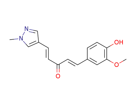 (1E,4E)-1-(4-hydroxy-3-methoxyphenyl)-5-(1-methyl-1H-pyrazol-4-yl) penta-1,4-dien-3-one