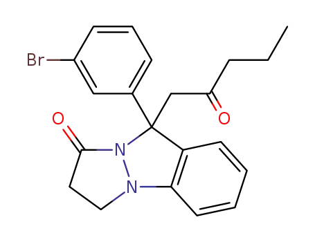 9-(3-bromophenyl)-9-(2-oxopentyl)-2,3-dihydro-1H,9H-pyrazolo[1,2-a]indazol-1-one