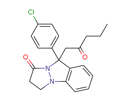 9-(4-chlorophenyl)-9-(2-oxopentyl)-2,3-dihydro-1H,9H-pyrazolo[1,2-a]indazol-1-one