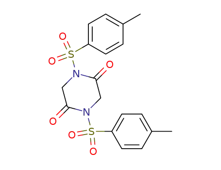 Molecular Structure of 95021-64-0 (2,5-Piperazinedione, 1,4-bis[(4-methylphenyl)sulfonyl]-)