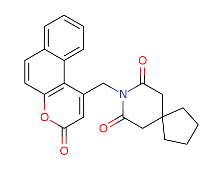 8-[(3-oxo-3H-benzo[f]chromen-1-yl)methyl]-8-azaspiro[4.5]decane-7,9-dione