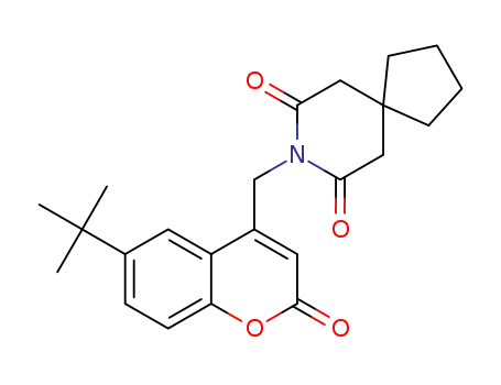 8-[(6-tert-butyl-2-oxo-2H-chromen-4-yl)methyl]-8-azaspiro[4.5]decane-7,9-dione
