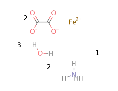 Molecular Structure of 13268-42-3 (Ferric ammonium oxalate trihydrate)