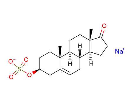 Molecular Structure of 1099-87-2 (Sodium prasterone sulfate)