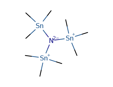 Molecular Structure of 1068-70-8 (Stannanamine, 1,1,1-trimethyl-N,N-bis(trimethylstannyl)-)