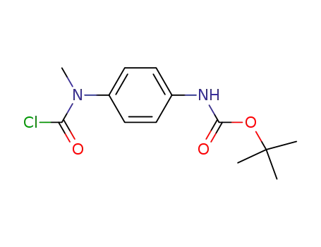 N-<4-((tert-butoxycarbonyl)amino)phenyl>-N-methylcarbamic chloride