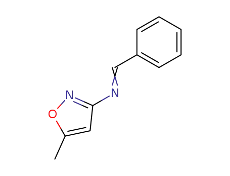 Molecular Structure of 112633-37-1 (3-Isoxazolamine, 5-methyl-N-(phenylmethylene)-)