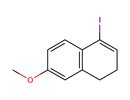 Molecular Structure of 86770-56-1 (Naphthalene, 1,2-dihydro-4-iodo-7-methoxy-)