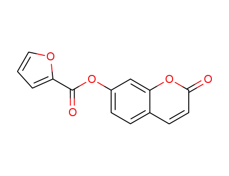 Molecular Structure of 94739-97-6 (2-Furancarboxylic acid, 2-oxo-2H-1-benzopyran-7-yl ester)