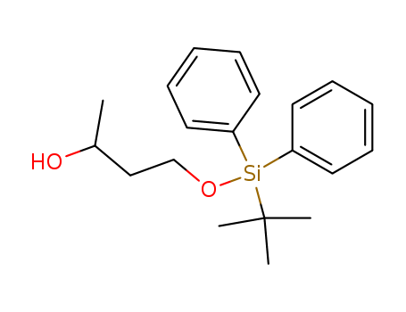 Molecular Structure of 114079-44-6 (2-Butanol, 4-[[(1,1-dimethylethyl)diphenylsilyl]oxy]-)