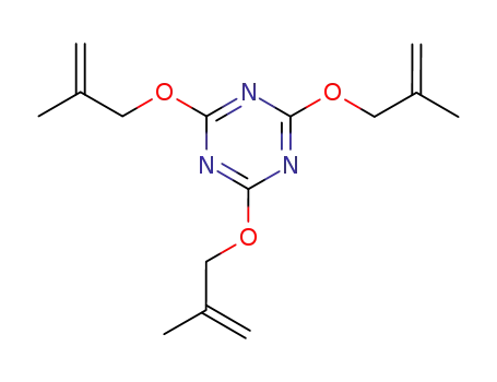 Molecular Structure of 16715-84-7 (1,3,5-Triazine, 2,4,6-tris[(2-methyl-2-propenyl)oxy]-)