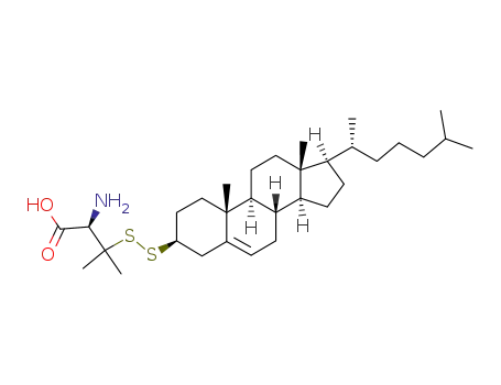 (R)-2-Amino-3-[(3S,8S,9S,10R,13R,14S,17R)-17-((R)-1,5-dimethyl-hexyl)-10,13-dimethyl-2,3,4,7,8,9,10,11,12,13,14,15,16,17-tetradecahydro-1H-cyclopenta[a]phenanthren-3-yldisulfanyl]-3-methyl-butyric acid