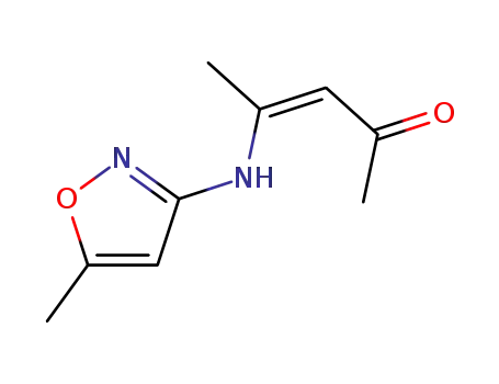 Molecular Structure of 106124-31-6 (3-Penten-2-one, 4-[(5-methyl-3-isoxazolyl)amino]-, (Z)-)