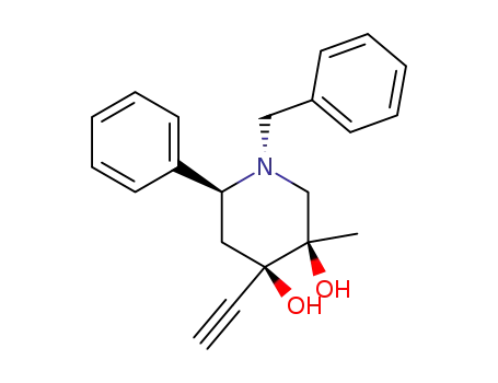 3a,4e-dihydroxy-3e-methyl-1e-benzyl-4a-ethynyl-6e-phenylpiperidine