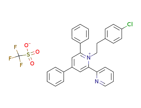 Trifluoro-methanesulfonate1-[2-(4-chloro-phenyl)-ethyl]-4,6-diphenyl-[2,2']bipyridinyl-1-ium;