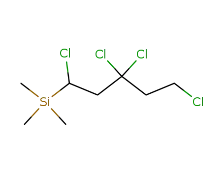 Molecular Structure of 114066-68-1 (Silane, trimethyl(1,3,3,5-tetrachloropentyl)-)