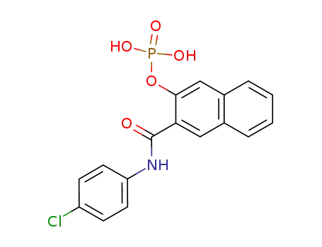 [3-[(4-chlorophenyl)carbamoyl]-naphthalen-2-yl] dihydrogen phosphate