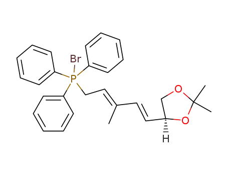 (6S)-6,7-dihydroxy-O-isopropylidene-3-methyl-2,4-heptadienyl triphenylphosphonium bromide