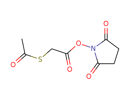 76931-93-6,SATA,Ethanethioicacid, S-[2-[(2,5-dioxo-1-pyrrolidinyl)oxy]-2-oxoethyl] ester (9CI);N-Succinimidyl S-acetylthioacetate;SATA;Succinimidyl acetylthioacetate;