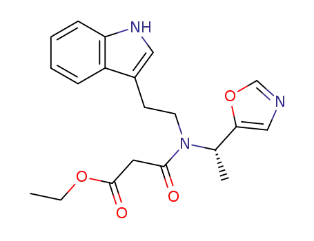 (S)-3-[[2-(1H-indol-3-yl)ethyl][1-(5-oxazoyl)ethyl]amino]-3-oxopropanoic acid ethyl ester